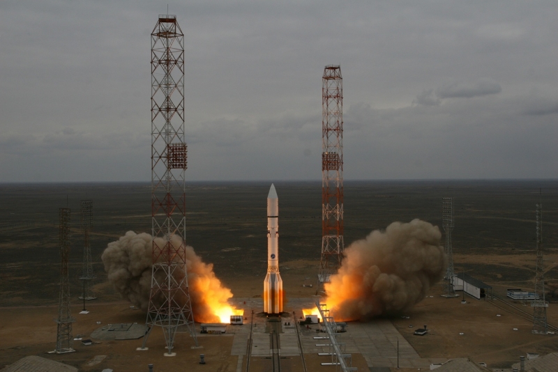  Старт ракеты-носителя &laquo;Протон-М&raquo; с аппаратом ExoMars-2016. Фото Роскосмоса 
